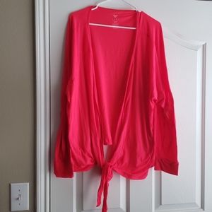 Livi Active long sleeve front tie over-piece
